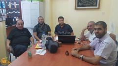  من أرشيف يافا 48 - الدكتور الاعلامي هشام الدباغ بصحبة الشيخ محمد أبو نجم 